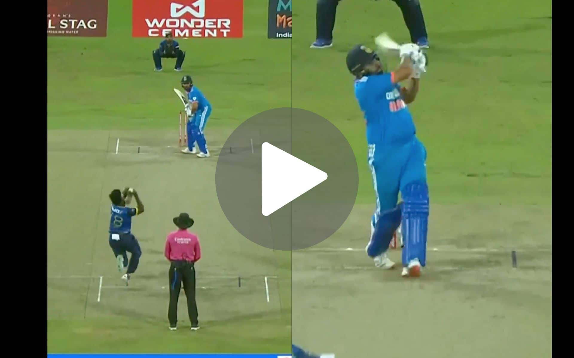 [Watch] Rohit Sharma Stuns Asitha Fernando With His Trademark Pull Shot For A Glorious Six